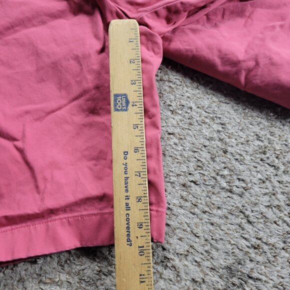 Brooks Brothers Shorts Mens 35 Salmon Pink Flat Front Preppy Chino - Picture 5 of 7